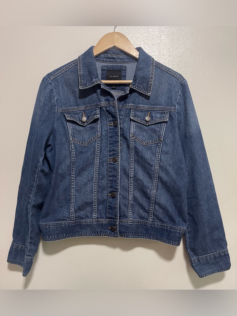 The Limited Dark Blue Denim Jacket